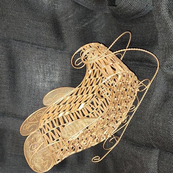 Gold sleigh, decoration , table top - Picture 2 of 2